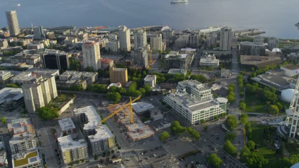 Centro financiero de Seattle — Vídeo de stock