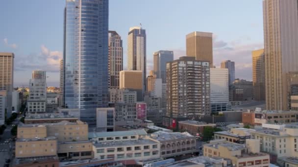 Centro de Seattle distrito de negócios — Vídeo de Stock