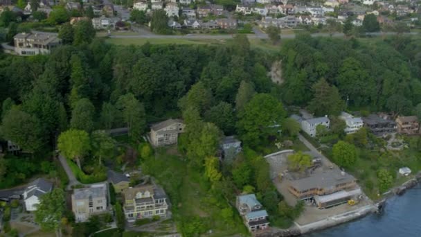 Residentiële huizen en voorsteden van Seattle — Stockvideo