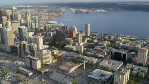 City Skyscrapers in Seattle — Stock Video