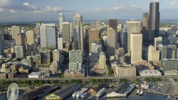 Centro de negócios de Seattle — Vídeo de Stock