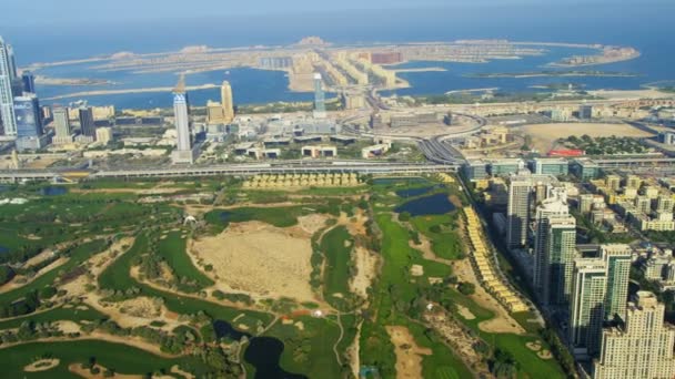 Dubai costa de la ciudad — Vídeo de stock