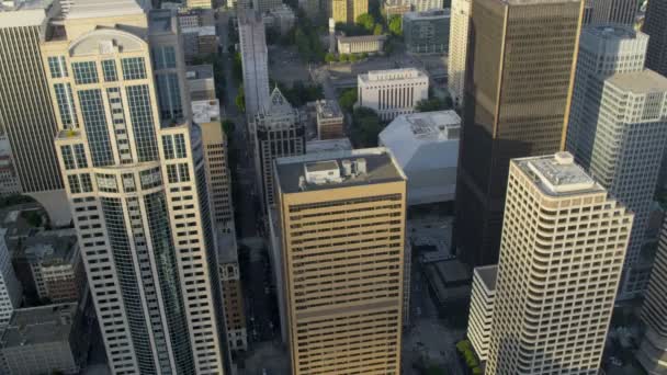 Dzielnica finansowa Downtown Seattle — Wideo stockowe