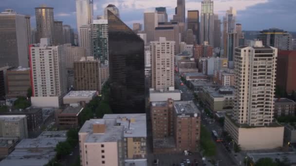 Centrala Seattle affärsdistrikt — Stockvideo