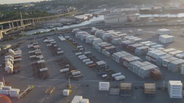 Port wyspa portu w Seattle — Wideo stockowe