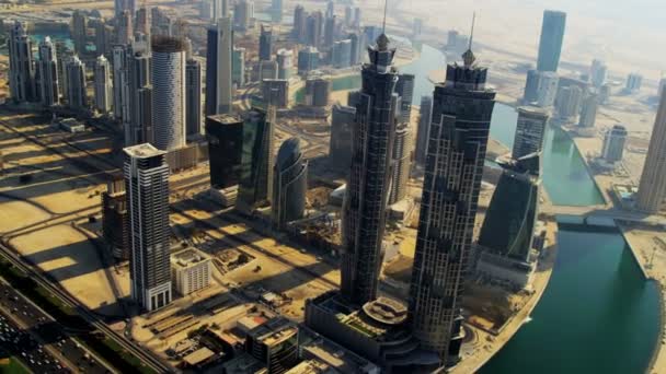 Ciudad de dubai skyline — Vídeo de stock