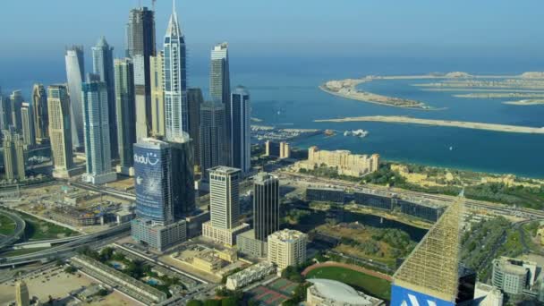 Dubai litoral da cidade — Vídeo de Stock