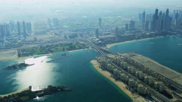 Dubai city coastline — Stock Video