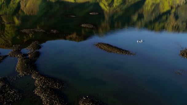 アイスランドの火山の風景 — ストック動画