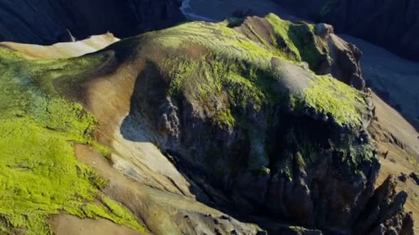 Islandská hora skalní oblast — Stock video
