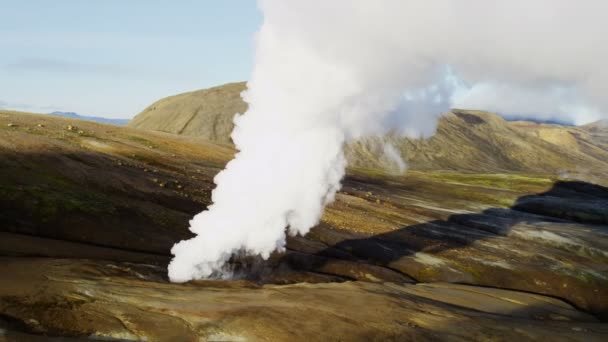 Energii cieplnej Landmannalaugar regionu — Wideo stockowe