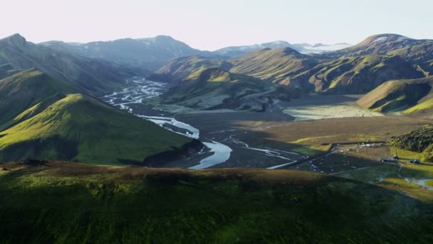 Paisaje volcánico de Islandia — Vídeos de Stock