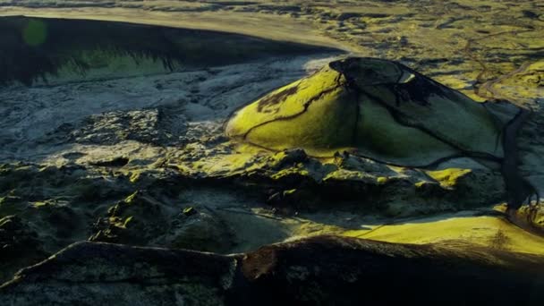 Islande région rocheuse de montagne — Video