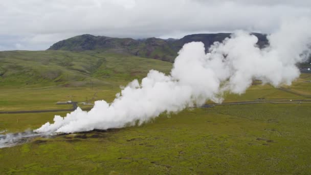 Energi panas dari daerah Landmannalaugar — Stok Video