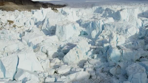 Groenland gletsjer arctic ice floes — Stockvideo