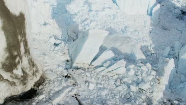 Groenlandia glaciar ártico témpanos de hielo — Vídeos de Stock