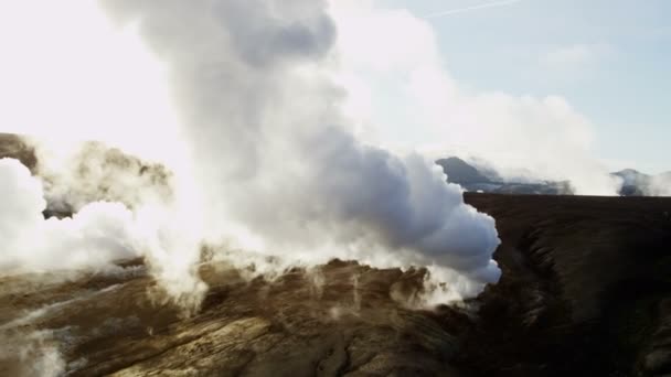 Energía térmica de la región de Landmannalaugar — Vídeos de Stock