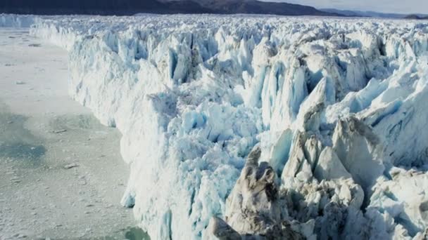 Groenland gletsjer arctic ice floes — Stockvideo
