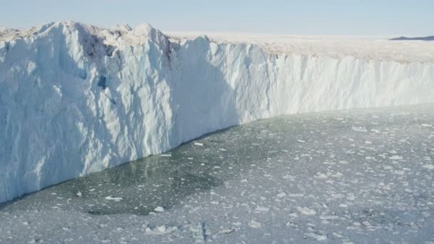 Groenland gletsjer arctic ice floes — Stockvideo