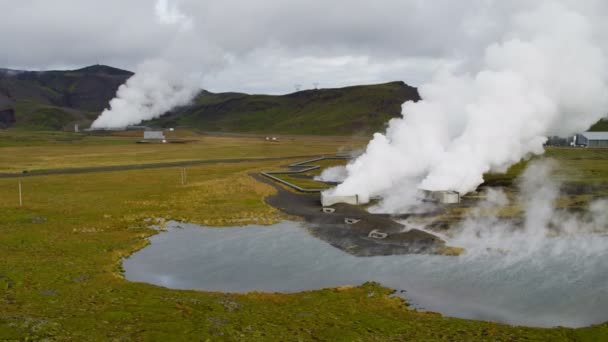 Thermal energy of Landmannalaugar region — Stock Video