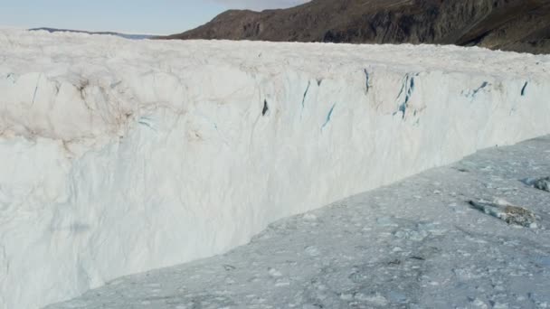 Ґренландія льодовик арктичних крижин — стокове відео