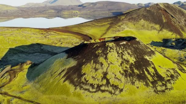 Islande région rocheuse de montagne — Video