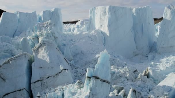 Groenlandia glaciar ártico témpanos de hielo — Vídeos de Stock