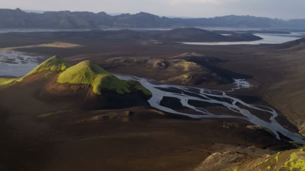 Paisagem vulcânica da Islândia — Vídeo de Stock