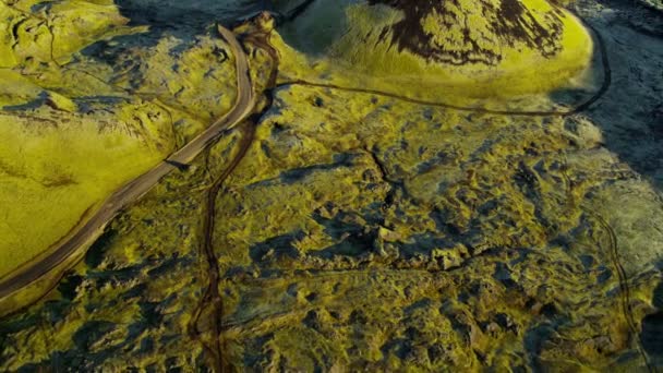 Вулканический ландшафт Исландии — стоковое видео
