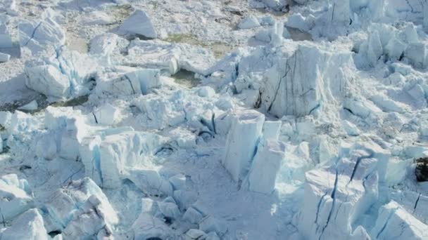 Groenlandia glaciar ártico témpanos de hielo — Vídeos de Stock