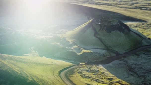 Izland hegy sziklás vidék — Stock videók