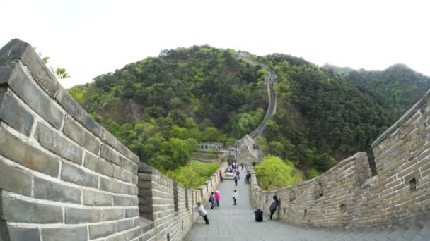 Time-lapse grote muur van China — Stockvideo