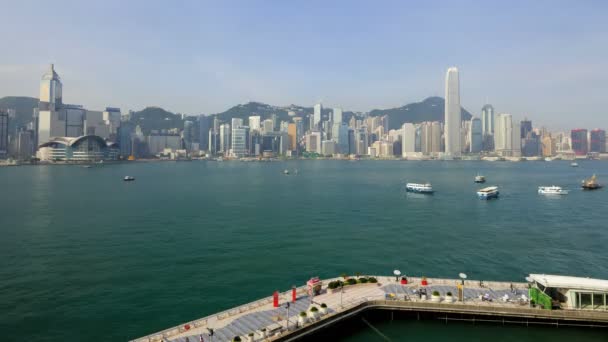 Hong Kong Tsim Sha Tsui promenady — Wideo stockowe