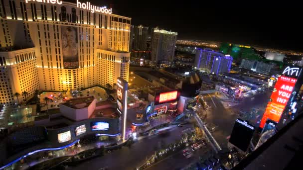 Zeitraffer von las vegas blvd — Stockvideo