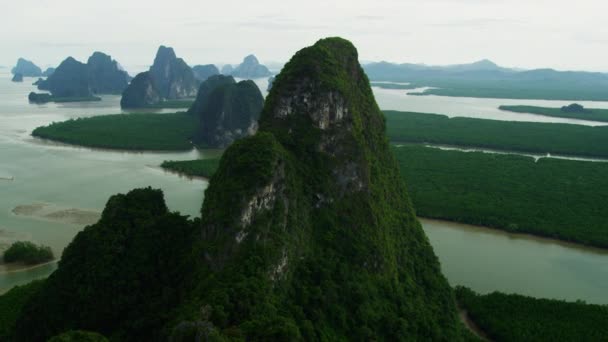 Phang Nga Körfezi deniz Milli Park — Stok video