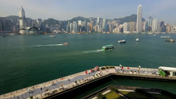 Hong Kong Tsim Sha Tsui Promenade — Stockvideo