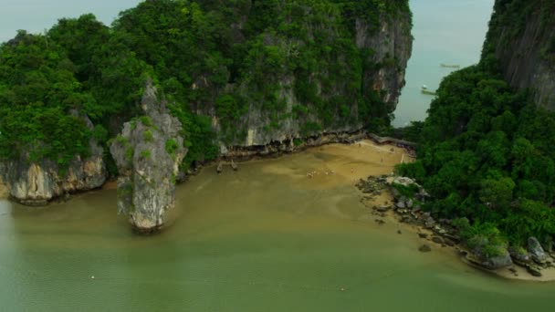 Ao Phang nga nationalparken i Thailand — Stockvideo