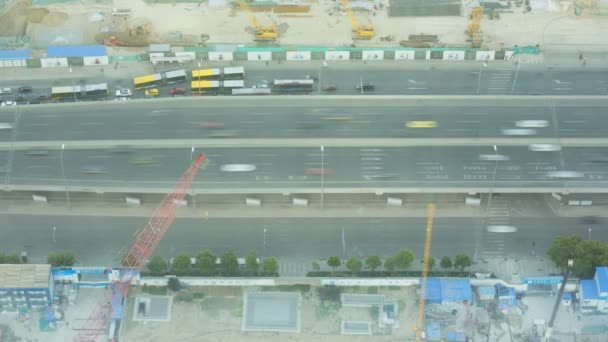 Tijd lapse voertuig woon-werkverkeer in Peking — Stockvideo
