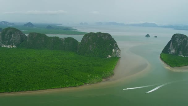 Phang nga bay park narodowy w Tajlandii — Wideo stockowe