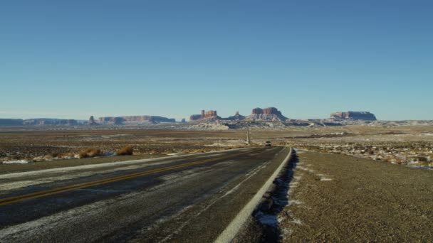 Monument Valley US Route 163 in Arizona — Stockvideo