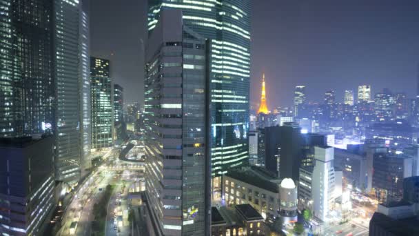 Time lapse de Tokyo la nuit — Video