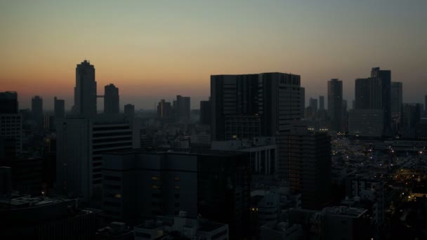 Panoráma města Tokyo, Japonsko — Stock video