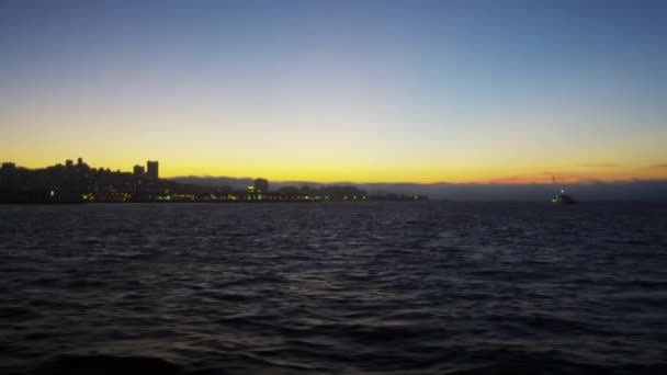 Zona de Fishermans Wharf en San Francisco — Vídeo de stock