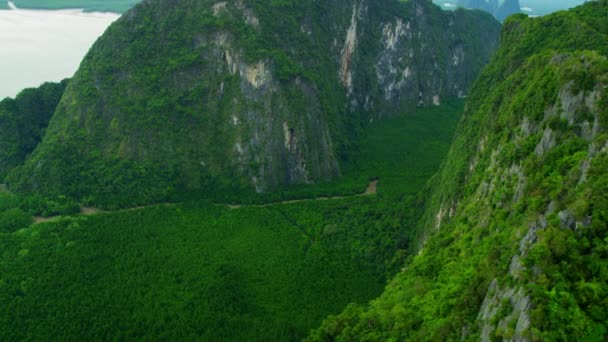 Phang Nga Bay νησιά στην Ταϊλάνδη — Αρχείο Βίντεο