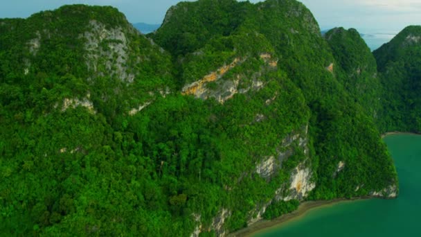 Phang nga bay islands in Thailand — Stock Video