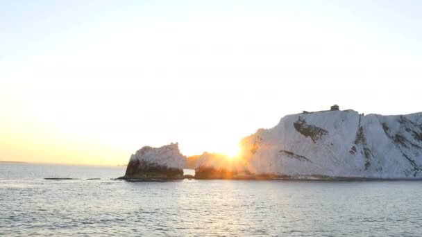 Isla de Wight Agujas litoral — Vídeos de Stock