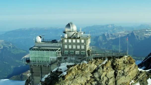 Flygfoto över Sphinx Observatory — Stockvideo