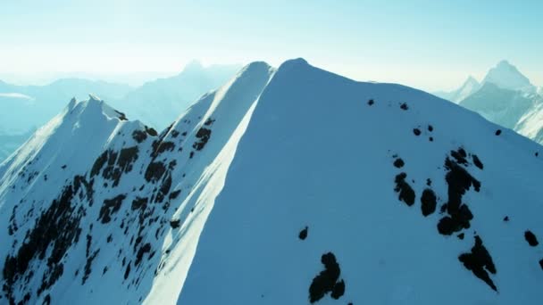 Hófödte hegycsúcsok Grindelwald — Stock videók