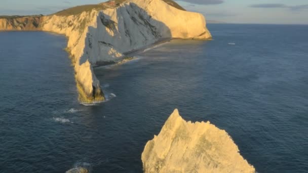 Linia brzegowa igły Isle of Wight — Wideo stockowe