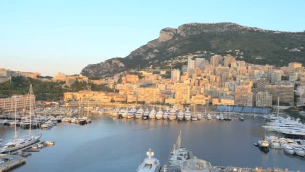 Вид с воздуха на Монте-Карло — стоковое видео